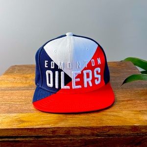 Oilers snap back cap one size fits all